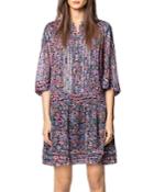 Zadig & Voltaire Paisley-print Sequin-embellished Mini Dress