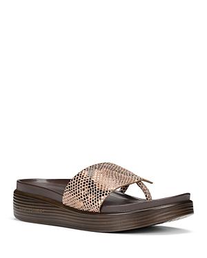 Donald Pliner Women's Slip On Thong Wedge Sandals