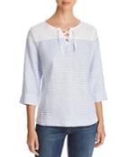Tommy Bahama Crystaline Waters Lace-up Top