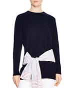 Sandro Suzanne Wool & Cashmere Tie-detail Sweater
