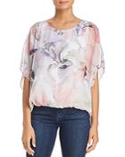 Vince Camuto Diffused Blooms Batwing Top - 100% Exclusive