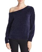 Three Dots Chenille Off-the-shoulder Sweater