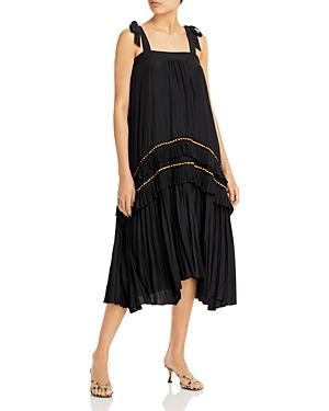Ramy Brook Raleigh Pleated Midi Dress