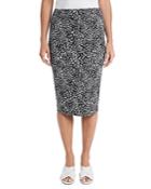 Vince Camuto Iced Leopard Print Skirt