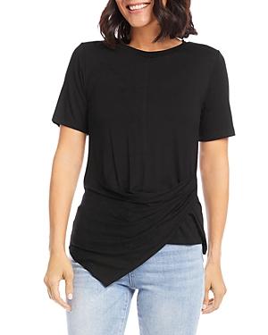 Karen Kane Petites Side Draped Top