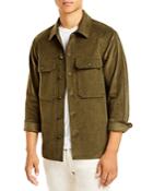 Michael Kors Cotton Corduroy Slim Fit Button Down Shirt Jacket