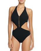 Profile By Gottex Cocktail Party Cutout One Piece Swimsuit