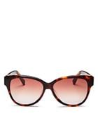 Longchamp Women's Heritage Stripes Square Sunglasses, 56mm