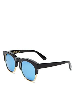 Wildfox Mirrored Fox Deluxe Sunglasses, 54mm