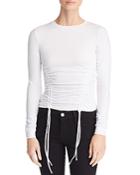 Kendall + Kylie Ruched Jersey Top