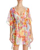 Echo Flowers In The Wind Butterfly Tunic Swim Cover Up