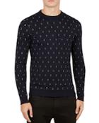 Ted Baker Talkoo Triangle-knit Crewneck Sweater