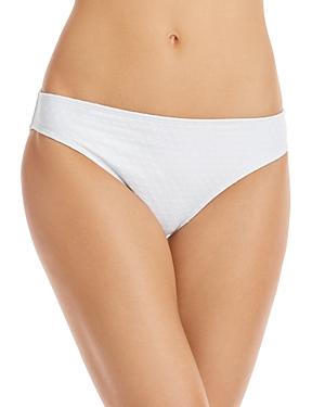 Shoshanna Classic Dot Textured Bikini Bottoms