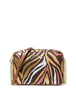Michael Michael Kors Jet Set Large Striped Crossbody