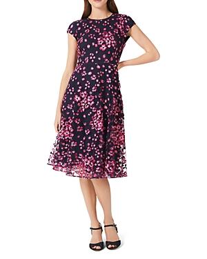 Hobbs London Tia Embroidered Fit & Flare Dress