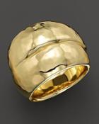 Ippolita 18k Gold Glamazon Hammered Band Double Wrap Ring