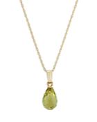 Bloomingdale's Peridot Briolette Pendant Necklace In 14k Yellow Gold, 18 - 100% Exclusive