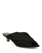 Vince Women's Zoey Peep Toe Crossover Kitten Heel Pumps