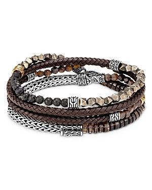 John Hardy Classic Chain 18k Gold & Silver Multi-wrap Bracelet