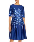 Teri Jon By Rickie Freeman Scuba Printed Dress