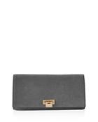 Reiss Audley Suede Clutch