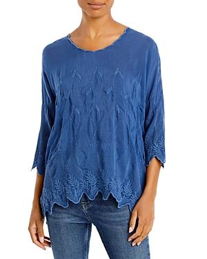 Johnny Was Delilah Embroidered Blouse