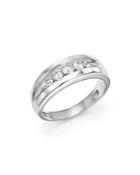 Bloomingdale's Men's Diamond Five-stone Band In 14k White Gold, 0.50 Ct. T.w. - 100% Exclusive