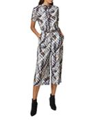 Ted Baker Balay Mixed-print Jumpsuit