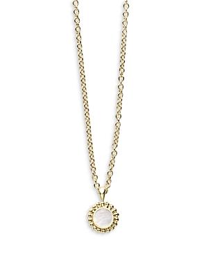 Lagos 18k Yellow Gold Covet Mother Of Pearl Pendant Necklace, 16-18