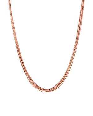 Links Of London Rose Gold Plated 10-strand Necklace, 17.7