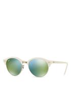 Ray-ban Round Mirrored Clubmaster Sunglasses, 51mm