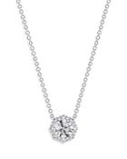 De Beers Forevermark Platinum Center Of My Universe Diamond Floral Pendant Necklace, 15-17