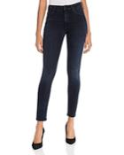 Mother The Looker High-rise Skinny Jeans In Blackbird