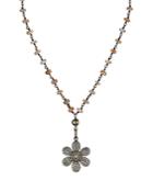 Ela Rae Flower Pendant Necklace, 13
