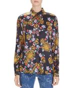 Versace Jeans Couture Sunflower Button Down Shirt