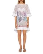 Ted Baker Alban Sea Of Clouds Tunic Swim Cover-up