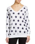 Nation Ltd Stars Raglan V-neck Sweatshirt