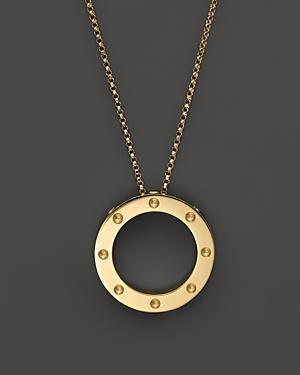 Roberto Coin 18k Yellow Gold Pois Moi Circle Pendant Necklace, 18
