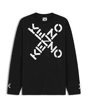 Kenzo Sport Cotton Logo Graphic Long Sleeve Tee