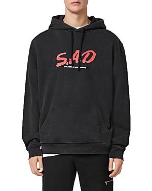 Allsaints Cotton Sad Graphic Hoodie