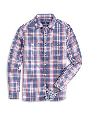 Vineyard Vines Classic Fit Plaid Double Cloth Shirt
