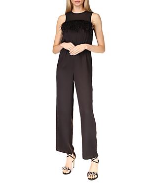Michael Michael Kors Feather Trim Jumpsuit