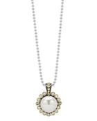 Lagos Cultured Freshwater Pearl And Diamond Pendant Necklace With 18k Gold, 16