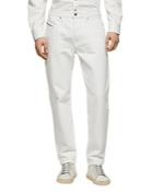 Diesel D-fining Straight Slim Jeans In White