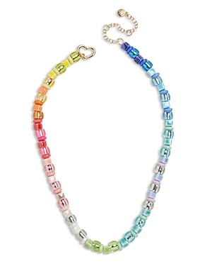 Baublebar Akia Rainbow Mixed Bead Collar Necklace, 17-20