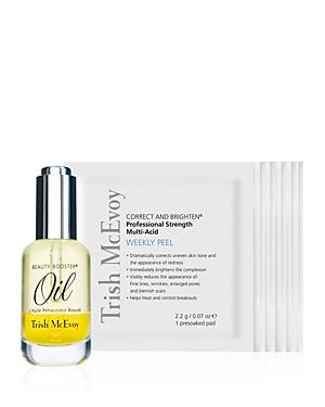 Trish Mcevoy Correct And Brighten Weekly Peel & Beauty Booster Oil Duo - 100% Exclusive