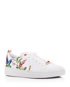 Ted Baker Women's Ahfira Floral Print Satin Lace Up Sneakers
