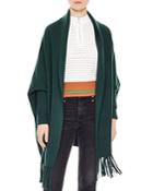 Sandro Cloud Fringed Open-front Cardigan