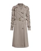 Allsaints Cecil Ruched Sleeve Trench Coat