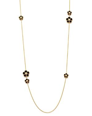 Roberto Coin 18k Yellow Gold Daisy Diamond & Black Onyx Station Necklace, 31 - 100% Exclusive